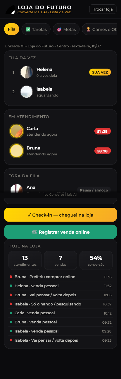 Lista da Vez