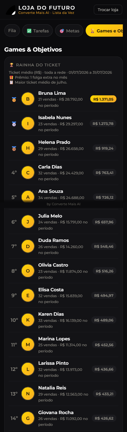Games e prêmios