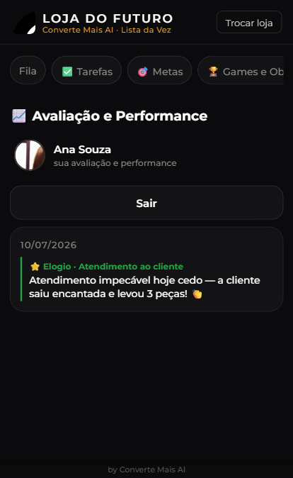 Feedbacks diários